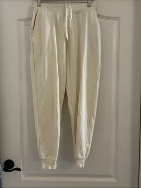 Cream Drawstring Jogger Pants - Women's Track Joggers